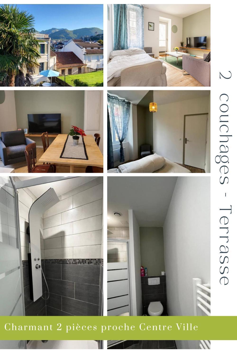 Charmant 2 Pieces Avec Terrasse Proche Centre Ville - Parking Gratuit A Proximite Лурд Екстериор снимка
